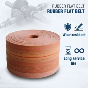Wear-Resistant Rubber Polyamide Flat Transmission Belt for Woodworking Machine