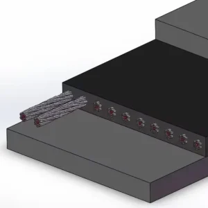Wear Resistant Steel Mesh Reinforced Rubber Conveyor Belt for Cement Plant Material Handling