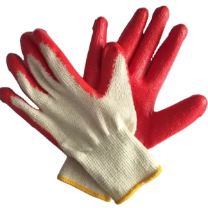 Wear resistant Oil resistant Anti slip Labor Protection Industrial Coated Rubber Gloves
