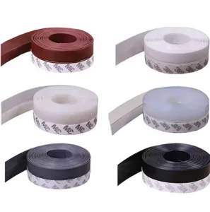 Weather Stripping Door Seal Strip Silicone Seal Strip Draft Stopper For Shower Door Bottom Self Adhesive Insulation Tape