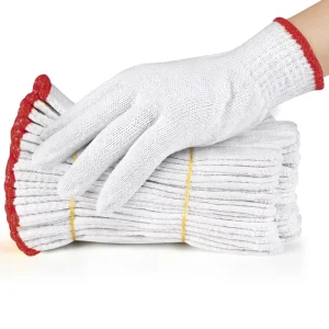 White Cotton Gauze Labor Protection 7/10/13 Gloves Durable Anti-Slip Protective Work Gloves