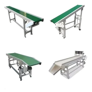 White PU Belt Conveyor with Customizable Width and Length for Sorting Fruit, Vegetables, Cloves, Ginger, and Bread