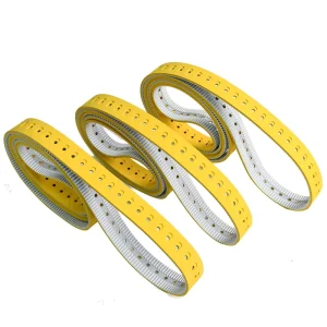 White PU and Yellow Rubber Timing Synchronous Belt for VFFS Packing Machine Film Pulling Transmission Belt Vacuum Suction Belt