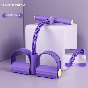 Women’s Foot Pedal Puller Resistance Rope Sit up Assist Device Back Opening Abdominal Slimming Magic Stretching Exercise Bands