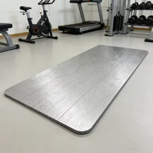 Wood Grain Rubber Tile High Quality Sports Fitness 15 30mm Gym Protective Flooring for Gymnasiums