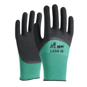 Work Women’s Rubber Labor Protection Non slip Wear resistant Gloves for Handling Latex Foam Men’s Construction Work Gloves