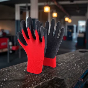 Working Gloves Latex Coated Work Safety Gloves Suppliers 13G Polyester Safety Rubber Gloves