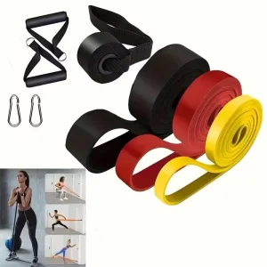 Workout Equipment Training Loop Latex Resistance Bands 5 Color Set for Gym Yoga Exercise Fitness