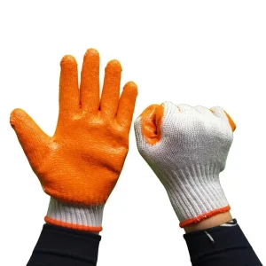 Wow Custom Made Thickened Dipped Rubber Gloves Wear Resistant Non Slip Oil Proof Protective Labor Protection Garden Gardening