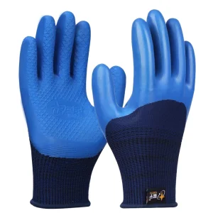 XINGYU 13 Gauge Polyester Latex Embossed Work Gloves Consistent Uniform Coating Elastic Comfort Warehouse Logistics Safety Glove