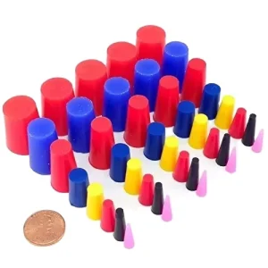 XTLCMF Customizable Silicone Rubber Plug Stopper Various Sizes Fixed Sealing Parts with Natural Rubber Cap Rubber Products