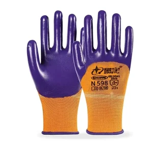 Xingyu N598 Nitrile Safety Gloves Oil Resistant Wear Resistant Breathable Durable Waterproof Acid Alkali Resistant Construction