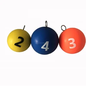 YM Printed Digital Rubber Small Ball Spinning Ball Hockey with Hoops