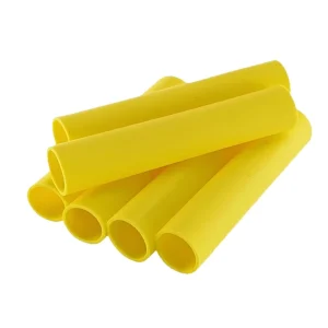 Yellow Silicone Rubber Tube Heat-Resistant Anti-Static Protective Sleeve for LED Lighting Equipment, CE Certified
