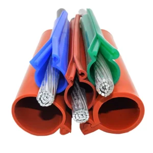 Yichang YCR High Voltage Wire Insulation Protection Silicone Sleeve Zipper Type Buckle Sheath Rubber Bare Wire 40 260