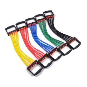 Yoga Fitness Resistance Chest Expander Rope Workout Muscle Fitness Rubber Elastic Bands for Exercise