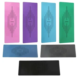 Yoga Mat Anti Slip PU Natural Rubber with Custom Laser Design for Home Fitness and Wellness Women