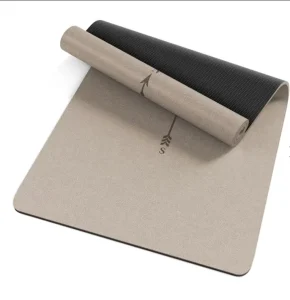 Yoga Mat High density PU Natural Rubber Professional Anti slip 5mm Shock Absorption Widened 80cm Coconut Shell Unisex 183cm