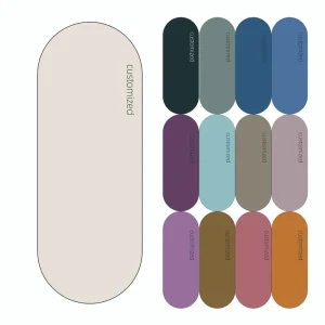 Yoga Mats Anti slip Custom Eco Friendly Natural Rubber Oval Curve Pu Yoga Mat Arch Pill Shape Arched Yoga Mat High Quality Thick