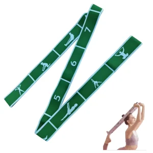 Yoga Stretch Strap Resistance Band Durable 120cm Unisex Tension Strap for Home Fitness and Latin Dance Training