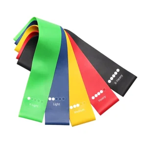 Yoga Training Pilates Sport Latex Elastic Bands for Fitness Rubber Resistance Bands with Strength Logo