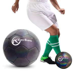 Zhensheng Factory Comfortable Nice Touch Machine Stitched 5# 4# 3# TPU PU Leather Football Soccer Ball for Brand Promotion