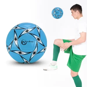 Zhensheng Factory Hot Selling Economic Custom PVC TPU PU Machine Stitched Football Soccer Ball Fustal Ball for Kids Promotion