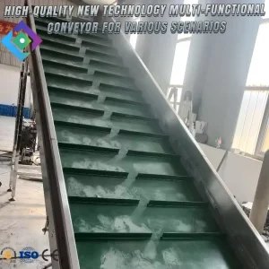 Zigzag Mesh PVC Small Conveyor Belt for Cable Unloading, Checkout, and Dryer Applications