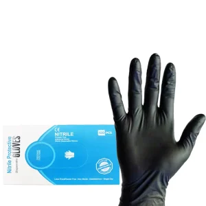 black Disposable Rubber Gloves Examination Gloves nitrile gloves for cooking